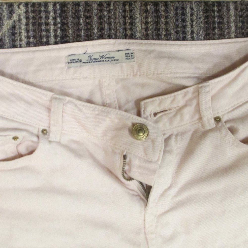 Zara off white boot cut denim jeans